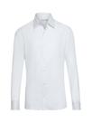 Camisa social manga longa slim sem bolso 100% algodao