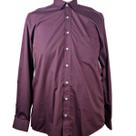Camisa Social Manga Longa Vinho Zuza 6/7 Plus Size