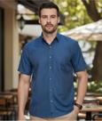 Camisa Social Maquinetado Amil Comfort Com Bolso Passa Fácil 1913