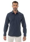 Camisa Social Masc. Slim Fit Easy Care Arrow - Azul Marinho