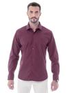 Camisa Social Masc. Slim Fit Easy Care Arrow - Vinho