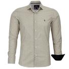 Camisa Social Masculina Amil Manga Longa Estampada Slim Sem Bolso 100% Algodão 1750