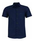 Camisa Social Masculina Amil Mangacurta Comfort Algodão 1740
