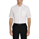 Camisa Social Masculina Bom Pano Manga Longa Lisa Branca Tradicional