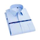 Camisa Social Masculina Branca De Manga Curta Para Negócios Outono Primavera Casual Formal Trabalho