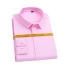 Camisa Social Masculina Branca Slim Fit De Fibra De Bambu Antirrugas Manga Longa S-6XL