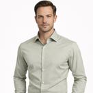 Camisa Social Masculina Cáqui de Fibra de Bambu - Conforto, Estilo e Sustentabilidade