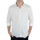 Camisa Social Masculina Docthos ML Slim Tech Off White - 859