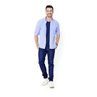 Camisa Social Masculina Listrada Manga Longa Camisaria Colombo