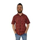 Camisa Social Masculina Manga Curta De Algodão Plus Size
