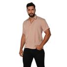 Camisa Social Masculina Manga Curta Premium