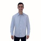 Camisa Social Masculina Manga Longa Slim Tricoline