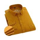 Camisa Social Masculina plus Size 6XL 7XL De Veludo Cotelê Manga Longa Casual Cor Sólida Vintage Camisa Social Masculina plus Size 6XL 7XL De Veludo Cotelê Manga Longa Casual Cor Sólida Vintage