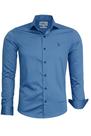 Camisa Social Masculina Slim Acetinado Com Elastano Viscose de Bambu 1903 Camisa Social Masculina Slim Acetinado Com Elastano Viscose de Bambu 1903