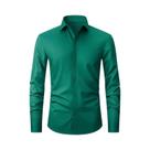 Camisa Social Masculina Slim Fit XXL Manga Longa Cor Sólida Primavera Outono Formal Sem Amassar Camisa Social Masculina Slim Fit XXL Manga Longa Cor Sólida Primavera Outono Formal Sem Amassar