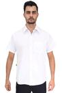 Camisa social masculina slim manga curta