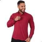 Camisa social masculina slin algodão luxo