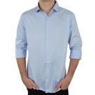 Camisa Social Masculina VLC ML Algodão Egípcio Azul - CNVL