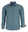 Camisa Social Ml Comfort Com Bolso Passa Fácil Viscose 1786