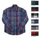 Camisa Social MX72 Fit Manga Longa Xadrez Algodão Fio 50 Masculino Adulto Multicores - Ref 19035