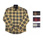 Camisa Social MX72 Fit Manga Longa Xadrez Algodão Masculino Adulto Multicores - Ref 23051