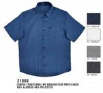 Camisa Social MX72 Tradicional Maquinetado Pontilhado Masculino Adulto Multicores - Ref 21000