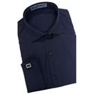 Camisa Social Punho Duplo Slim + Abotoadura Camisa Social Punho Duplo Slim + Abotoadura