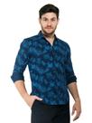 Camisa Social Slim Fit Linho +Algodão Yacht Master - Marinho