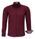 Camisa Social Slim Manga Longa Lisa Sem Bolso Amil 1766
