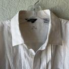 Camisa social Tamanho G cinza claro linho