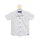 Camisa Social Teodoro MC Infantil Algodão Estampada Casual