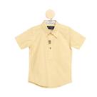 Camisa Social Teodoro MC Infantil Lisa Gola Macia Conforto