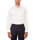 Camisa social Van Heusen Regular Fit, gola flexível, branca, masculina