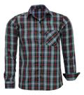 Camisa Social Xadrez Bolso Manga Longa Comfort Misto 3037