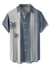 Camisa STANFVMEN Tropical para homens, casual, descontraída, com botões