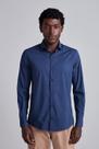 Camisa Tecnocomfy Slim Fit Listrada - Azul Marinho