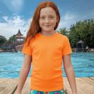 Camisa Térmica Infantil Menina Manga Curta Proteção Solar Segunda Pele de 2 a 12 anos Uv50+