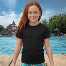Camisa Térmica Infantil Menina Manga Curta Proteção Solar Segunda Pele de 2 a 12 anos Uv50+