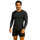 Camisa Termica Segunda Pele Com Protecao UV Camiseta Malha Fria Unissex Academia Manga Longa