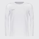Camisa Térmica Topper Classic Manga Longa Juvenil Branca e Cinza