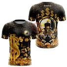 Camisa Tio Patinhas Mandrake Cifrão Dourado Dry UV Manga Camisa Tio Patinhas Mandrake Cifrão Dourado Dry UV Manga