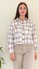 Camisa Tipo Casaco Manga Longa Xadrez