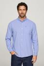 Camisa Tommy Jeans Masculina Relaxed Fit Pocket Oxford Shirt Azul Celeste - Tamanho S/P - Cor Azul Celeste