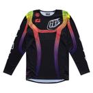 Camisa Troy Lee Designs SE Pro Stripes Preto Multicolorido