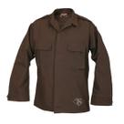 Camisa Tru-Spec RS de polialgodão marrom de manga comprida 3GG Camisa Tru-Spec RS de polialgodão marrom de manga comprida 3GG
