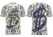 Camisa Um Favelado Rico Camiseta Dolar Peita De Quebrada Chave