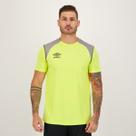 Camisa Umbro Color Pipe Verde Limão e Cinza