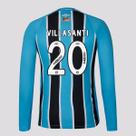 Camisa Umbro Grêmio I 2025 Manga Longa 20 Villasanti Camisa Umbro Grêmio I 2025 Manga Longa 20 Villasanti
