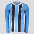 Camisa Umbro Grêmio I 2025 Manga Longa Patch Sul-Americana