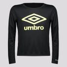 Camisa Umbro Manga Longa Basic UV Juvenil Preta